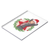 Anime Christmas Sweater - Niedliche Girl-Weihnacht Notizblock (Linke Seite)