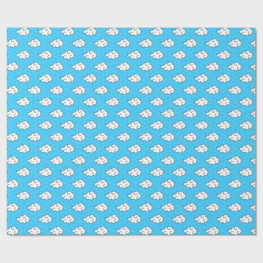 Anime Cloud Pattern Wrapping Paper Geschenkpapier (Flach)