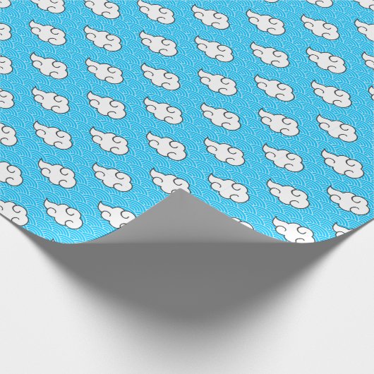 Anime Cloud Pattern Wrapping Paper Geschenkpapier (Ecke)