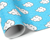 Anime Cloud Pattern Wrapping Paper Geschenkpapier (Rolleneckpunkt)