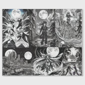 Anime Coloring Book Geschenkpapier (Flach)