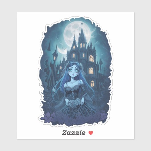 Anime Corpse Bride Sticker (Blatt)