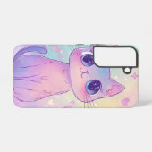 Anime Cosmic Cat Phone Case Samsung Galaxy Hülle (Rückseite (Horizontal))