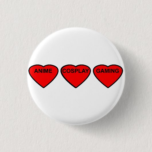 Anime, Cosplay, Spiel-Herz-Abzeichen Button (Vorderseite)