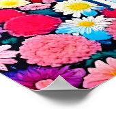 Anime Couple, Blume Personalisiert Poster (Ecke)