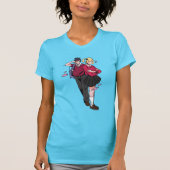 Anime Couple Flirting T-Shirt (Vorderseite)