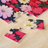 Anime Couple Liebe Blume und Herz Puzzle (Seite)