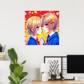 Anime Couple Poster (Heimbüro)