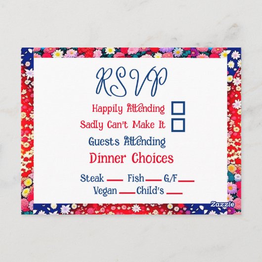 Anime Couple Unique Wedding RSVP Postkarte (Rückseite)