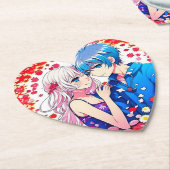 Anime Couple Unique Wedding Untersetzer (angewinkelt)