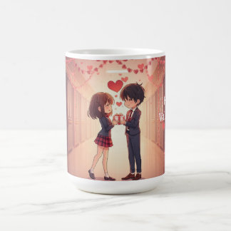 Anime Couple Valentine's Day Mug Kaffeetasse