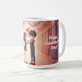 Anime Couple Valentine's Day Mug Kaffeetasse (VorderseiteRechts)