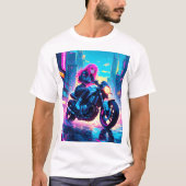 Anime Cyber Punk Themed Graphic Shirt (Vorderseite)