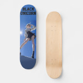 Anime Cyberpunk Black Unicorn Skateboard (Vorderseite)