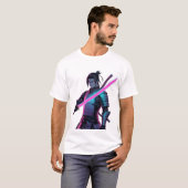 Anime Cyberpunk Samurai T-Shirt (Vorne ganz)
