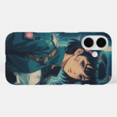 Anime Cyperpunk Girl Case-Mate iPhone Hülle (Rückseite (Horizontal))