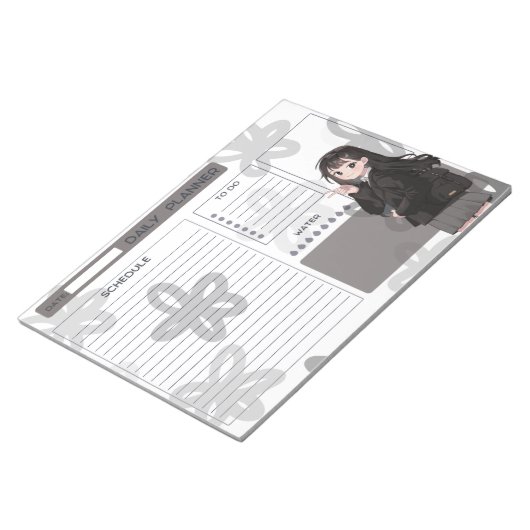 Anime Daily Planner Notizblock (angewinkelt)