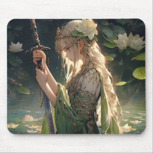Anime Dame vom See Mousepad