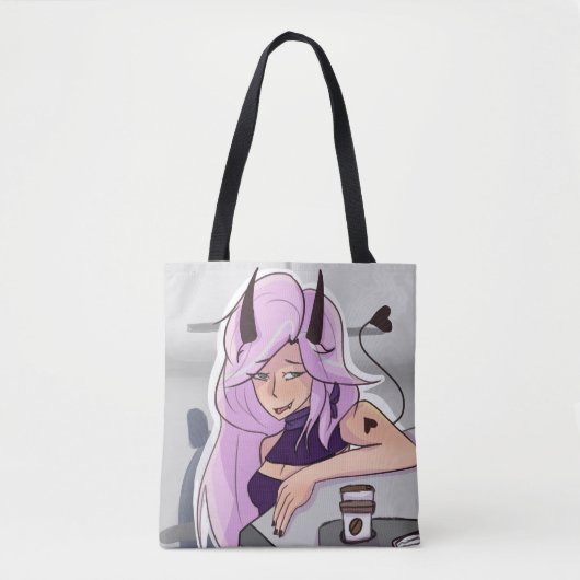Anime Demon Girl Character Tasche (Vorderseite)