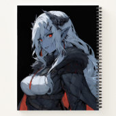 Anime Demon Girl Notizblock (Rückseite)