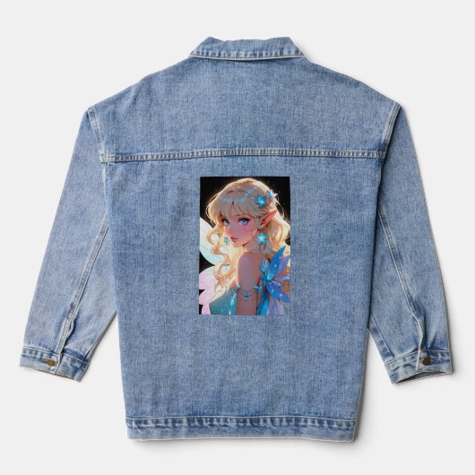 Anime Denim Jacket Jeansjacke (Rückseite)