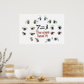 Anime: Die Augen haben es Poster (Küche)