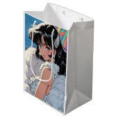 Anime-Diva Mittlere Geschenktüte (Vorderseite Schrägansicht)