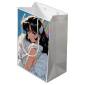Anime-Diva Mittlere Geschenktüte (Rückseite Schrägansicht)