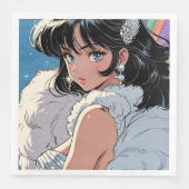 Anime-Diva Serviette (Vorderseite)