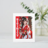 Anime Divinity Design Postkarte (Stehend Vorderseite)