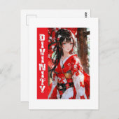Anime Divinity Design Postkarte (Vorne/Hinten)