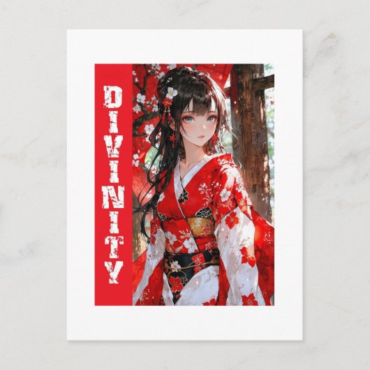 Anime Divinity Design Postkarte (Vorderseite)