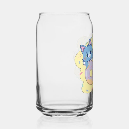 Anime Donut freut sich mit Tom, Jerry und Tuffy Dosenglas (Rechts)