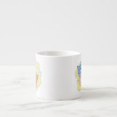 Anime Donut freut sich mit Tom, Jerry und Tuffy Espressotasse (Vorderseite)