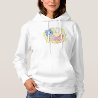 Anime Donut freut sich mit Tom, Jerry und Tuffy Hoodie