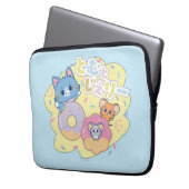 Anime Donut freut sich mit Tom, Jerry und Tuffy Laptopschutzhülle (Vorderseite Links)