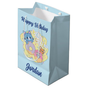 Anime Donut freut sich mit Tom, Jerry und Tuffy Mittlere Geschenktüte