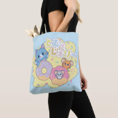 Anime Donut freut sich mit Tom, Jerry und Tuffy Tasche (Von Nahem)