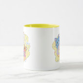 Anime Donut freut sich mit Tom, Jerry und Tuffy Tasse (Zentrum)