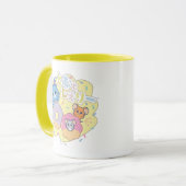 Anime Donut freut sich mit Tom, Jerry und Tuffy Tasse (Vorderseite Links)