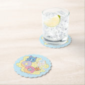 Anime Donut freut sich mit Tom, Jerry und Tuffy Untersetzer (Vor Ort)