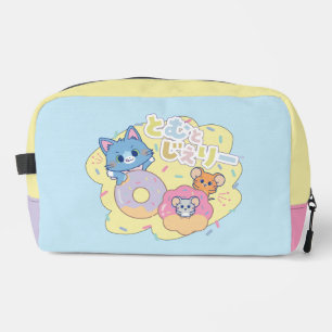 Anime Donut freut sich mit Tom, Jerry und Tuffy Waschbeutel