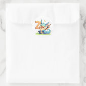 Anime-Drache Buchstabe Z Runder Aufkleber (Tasche)