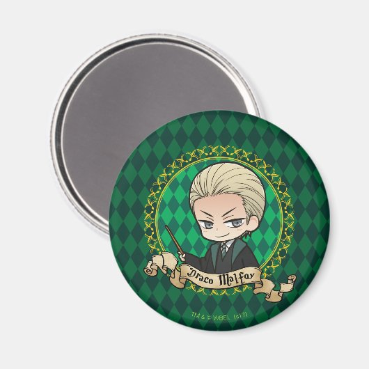 Anime Draco Malfoy Magnet (Vorderseite/Rückseite)