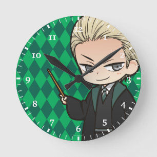 Anime Draco Malfoy Runde Wanduhr