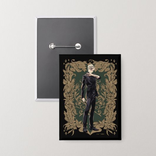 Anime Draco Malfoy Verziert Frame Button (Vorderseite/Rückseite)