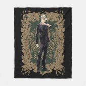 Anime Draco Malfoy Verziert Frame Fleecedecke (Vorderseite)