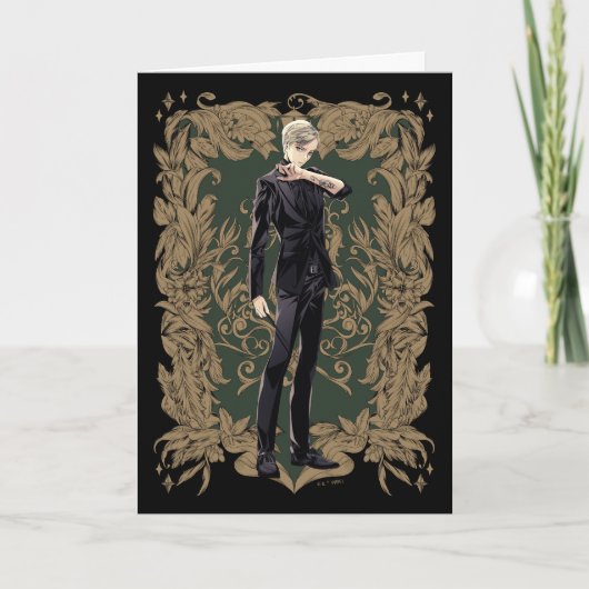 Anime Draco Malfoy Verziert Frame Karte (Vorderseite)