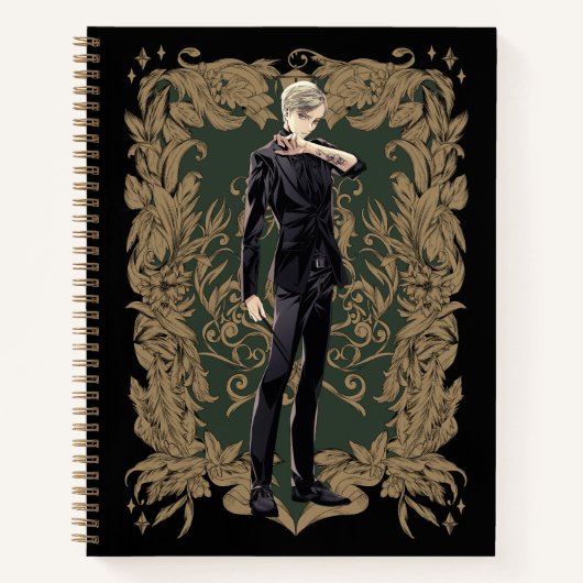 Anime Draco Malfoy Verziert Frame Notizblock (Vorderseite)