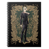 Anime Draco Malfoy Verziert Frame Notizblock (Vorderseite)